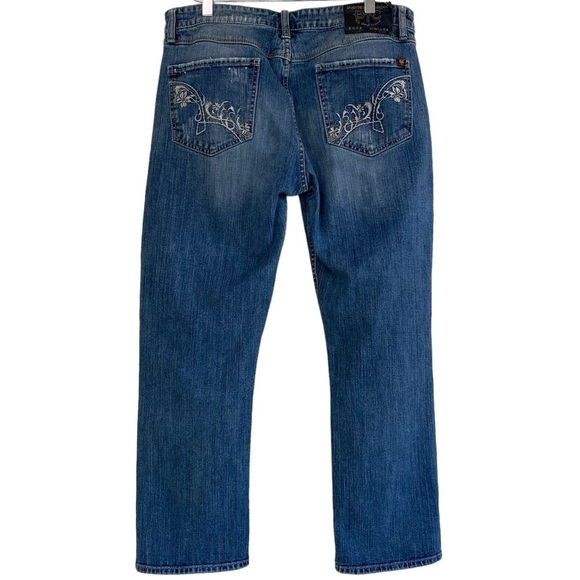 BOOTHEEL TRADING CO - SHERYL CROW - SIZE 12 - CROP JEANS - BOYFRIEND B21 - Picture 4 of 13